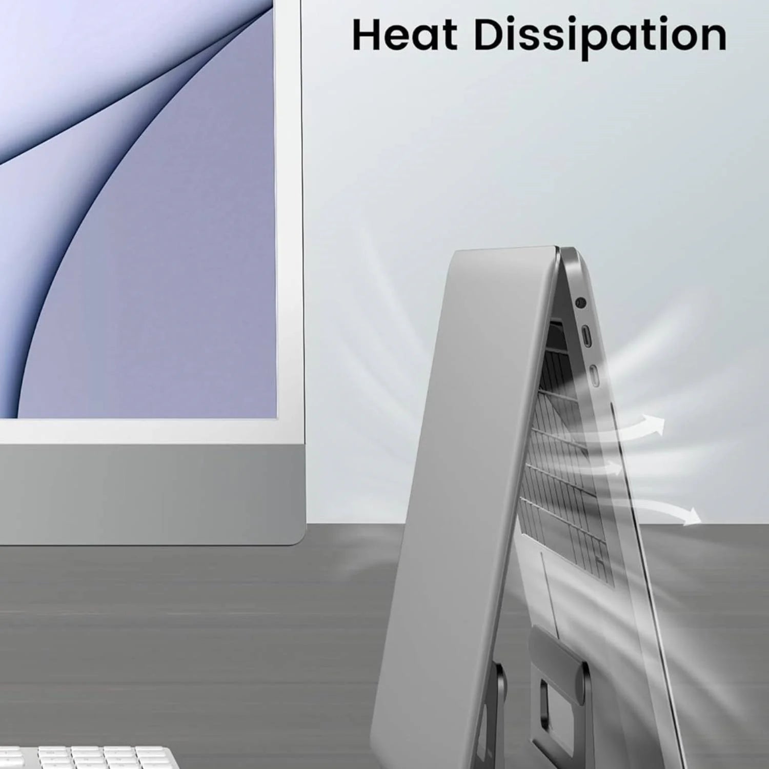 All-in-One Vertical Stand for Laptop, Tablet & Phone