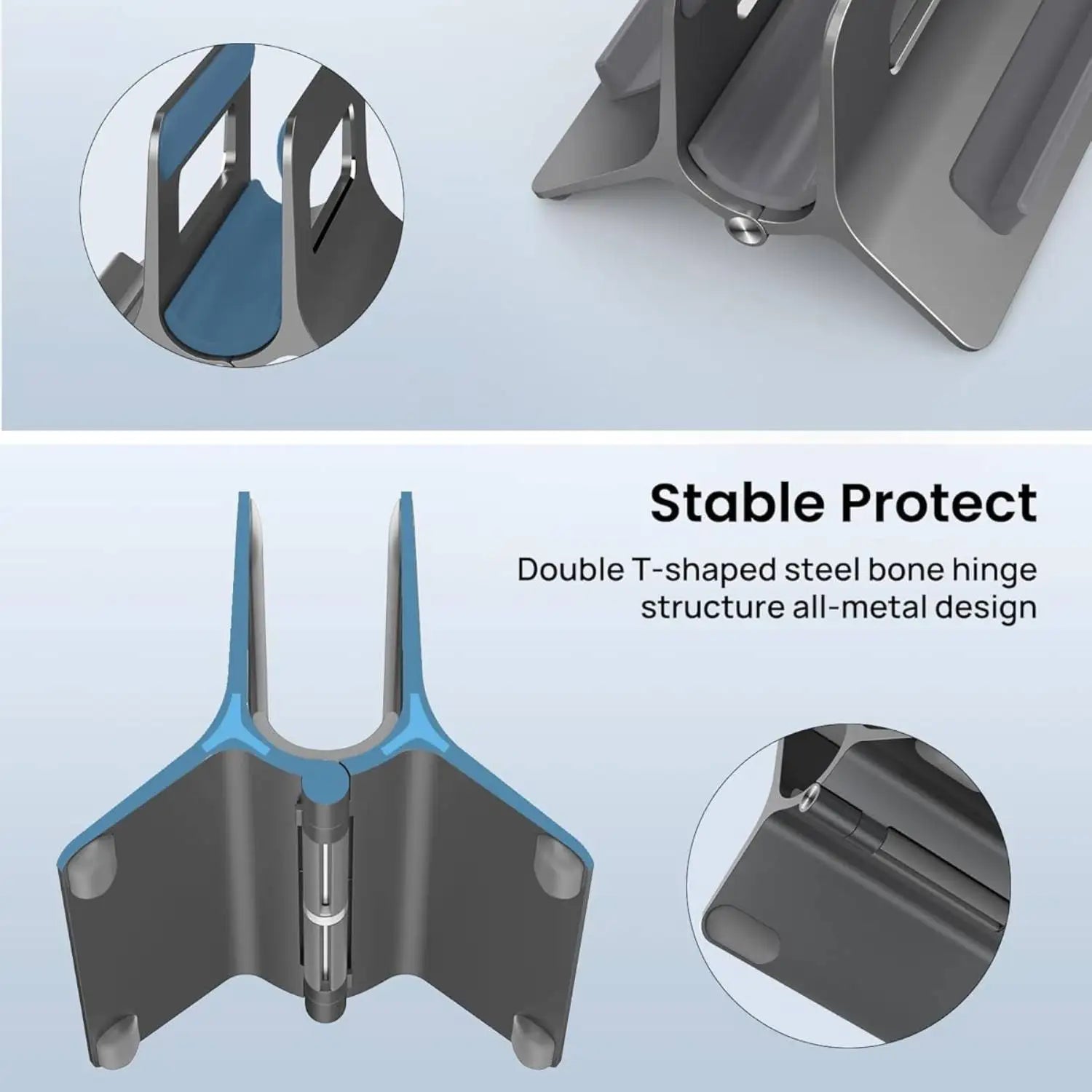 All-in-One Vertical Stand for Laptop, Tablet & Phone