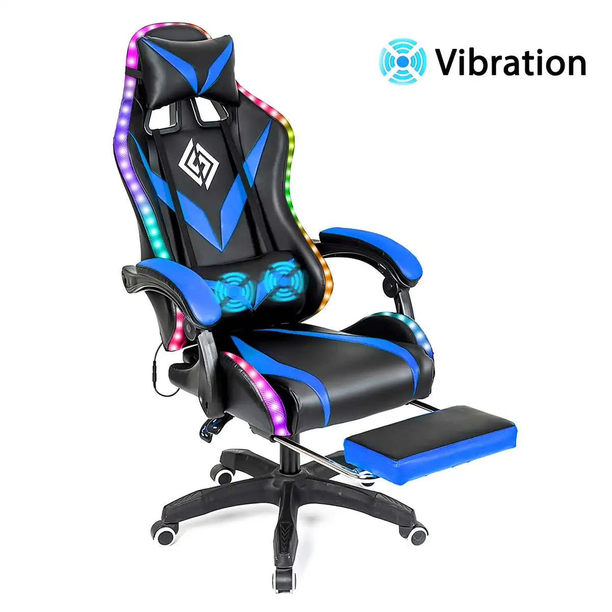 135° RGB Gaming Chair with Bluetooth & Massage
