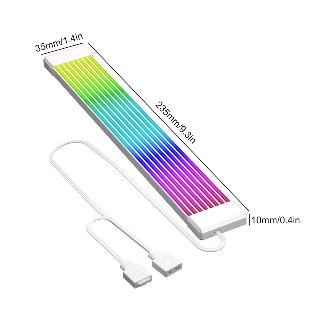 5V 3-Pin RGB LED Strip & Power Extension Cable Kit