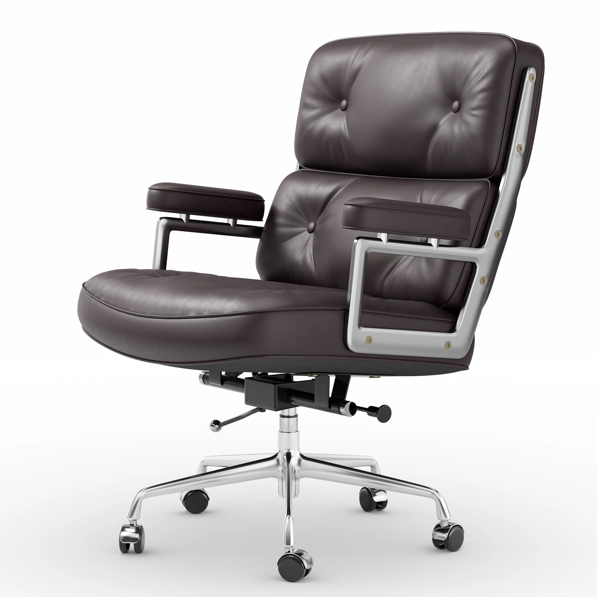 Black Genuine Leather Ergonomic Gaming Office Chair