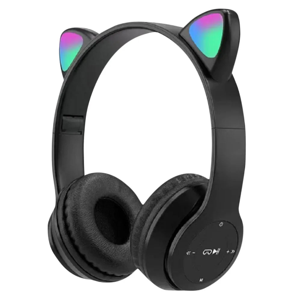 Wireless Cat Ear Bluetooth Headphones with Glow Light