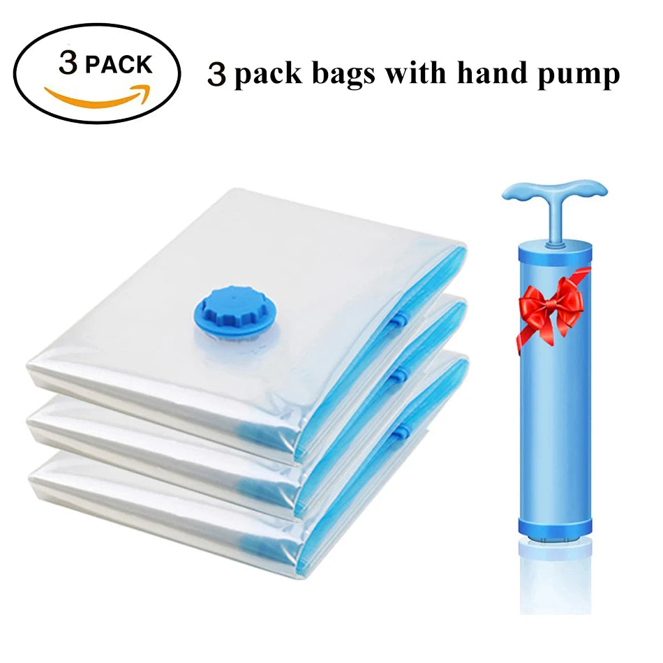 Vacuum Storage Bags for Clothes, Bedding & Blankets