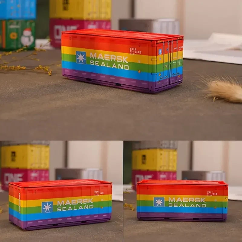 Compact Iron Storage Container – Metal Desktop Organizer for Office Supplies