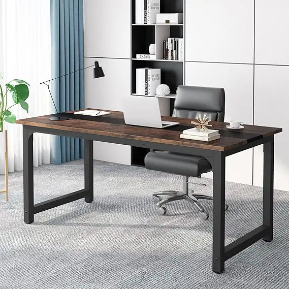 70.8” Executive Office Desk with Thick Frame