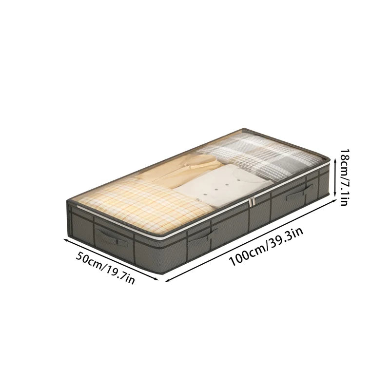 Foldable Under Bed Clothes Storage Bag – Large Capacity