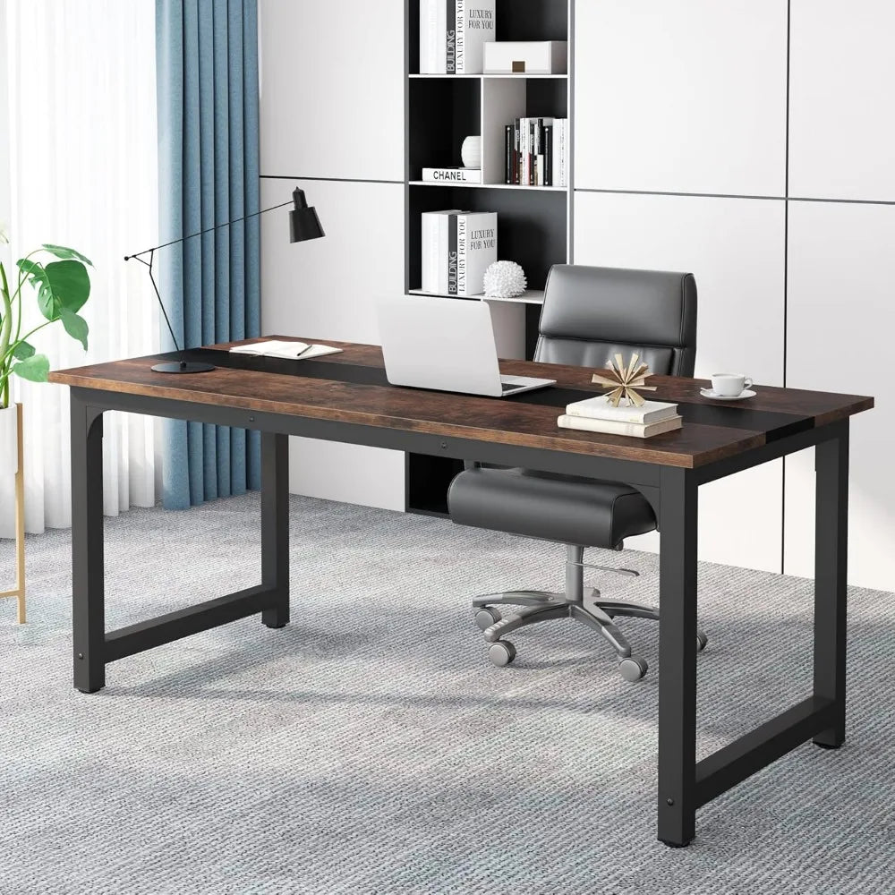 70.8” Executive Office Desk with Thick Frame