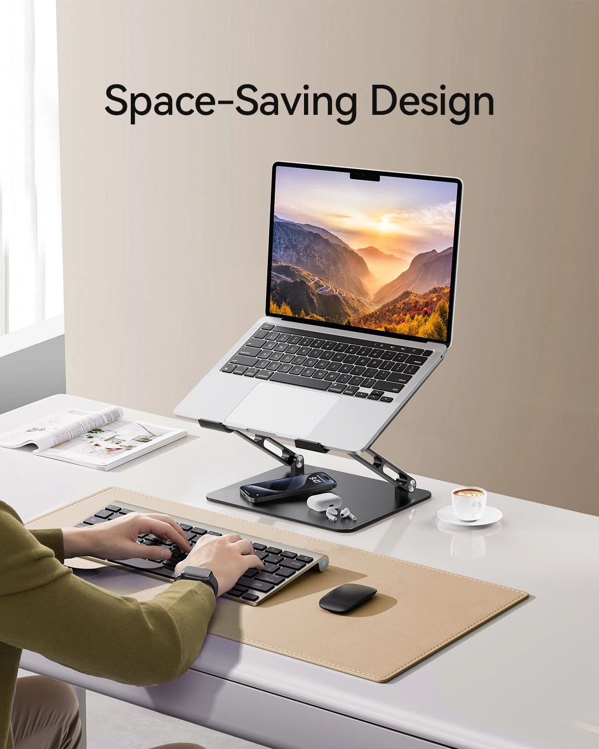 ST05 Adjustable Aluminum Laptop Stand (10-17”)