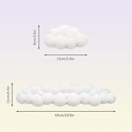 2 PCS Keyboard Cloud Wrist Rest