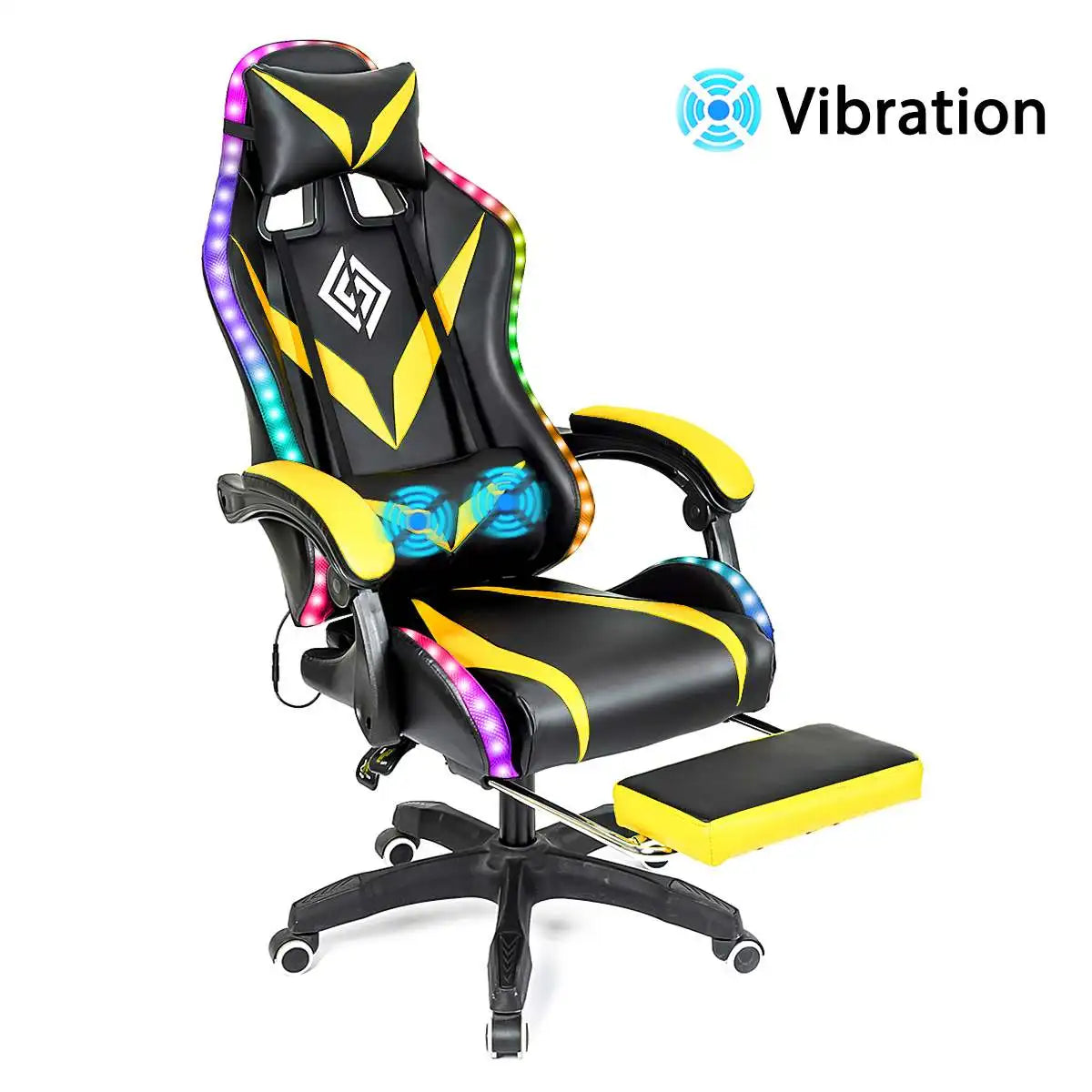 135° RGB Gaming Chair with Bluetooth & Massage