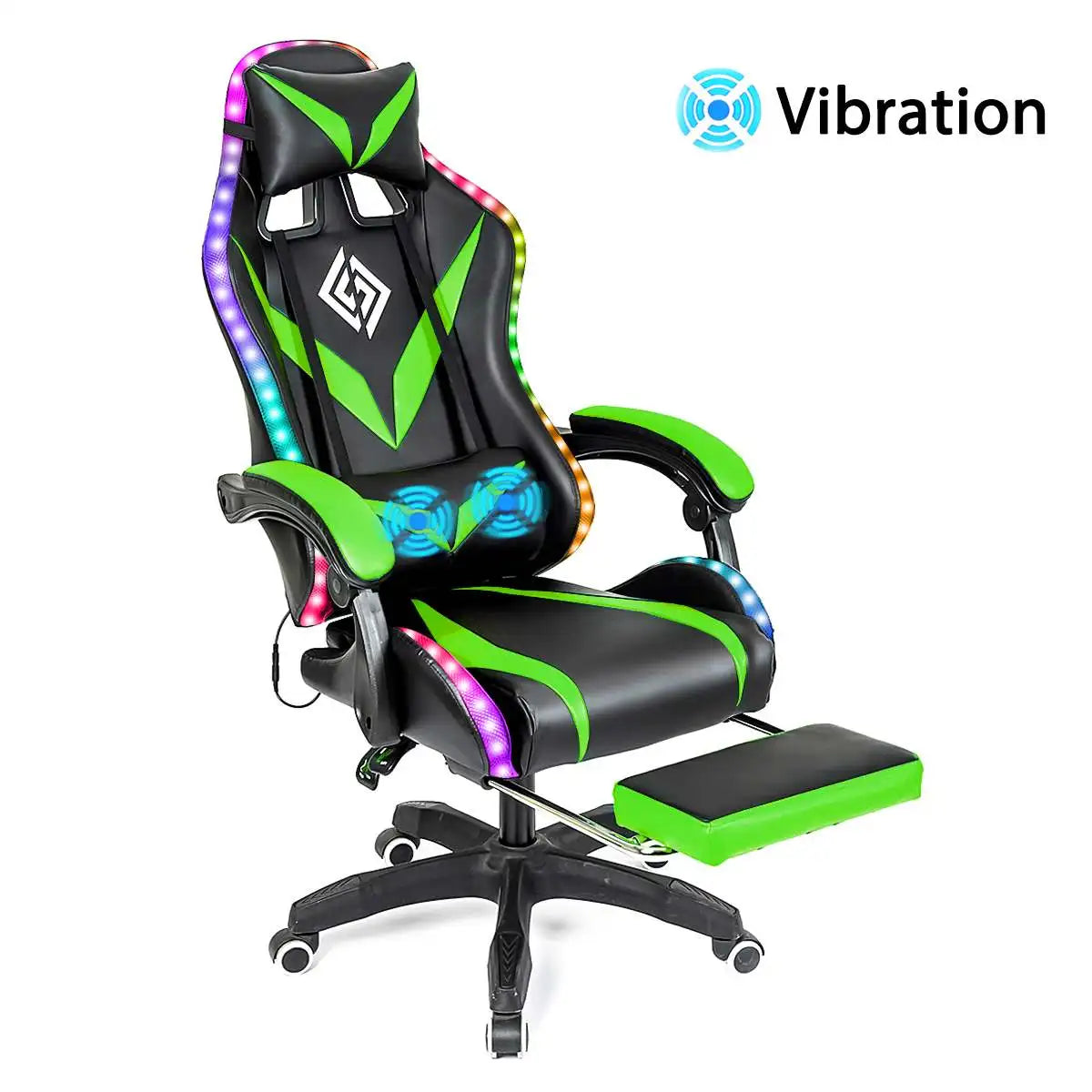 135° RGB Gaming Chair with Bluetooth & Massage