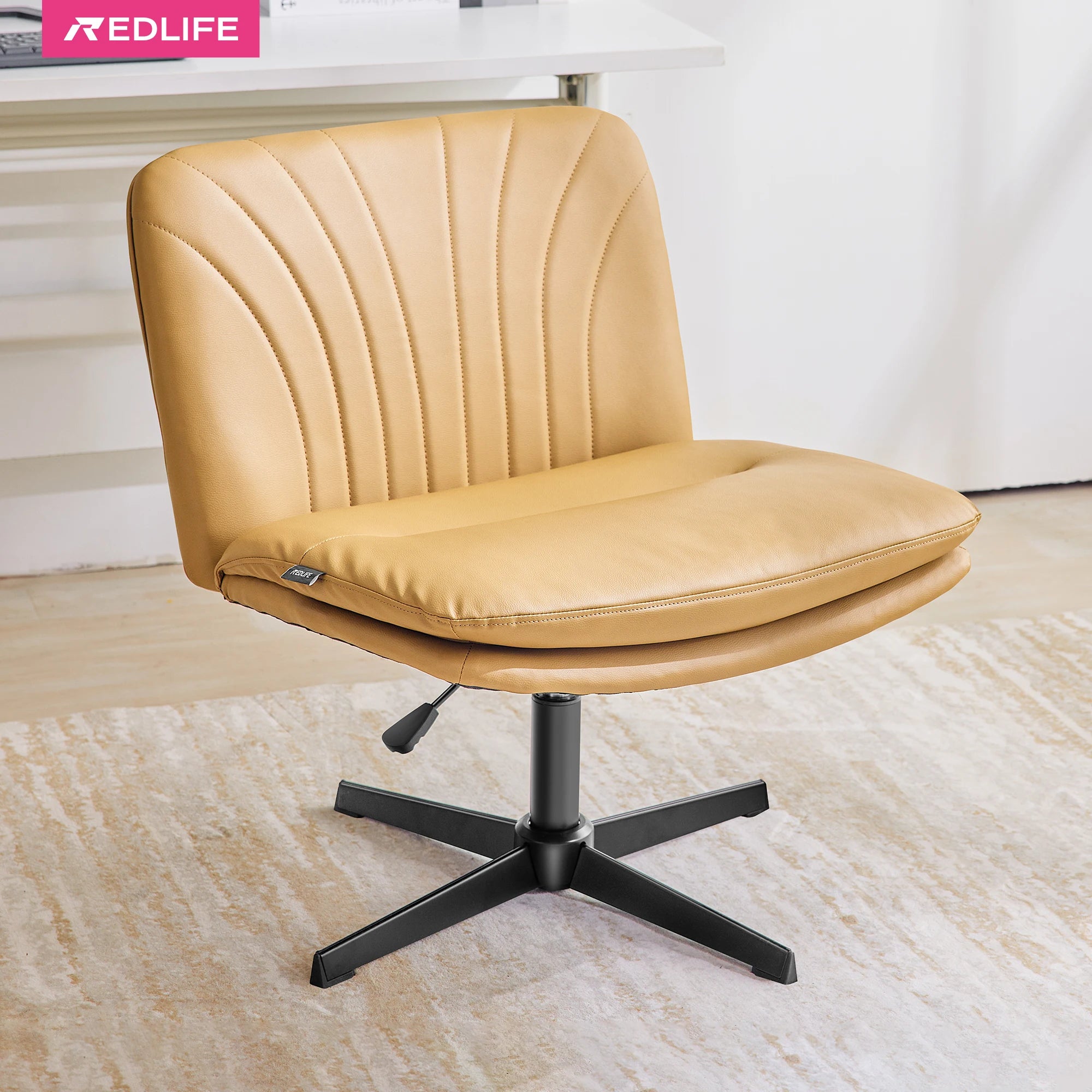 Redlife Criss Cross Adjustable PU Leather Office Chair