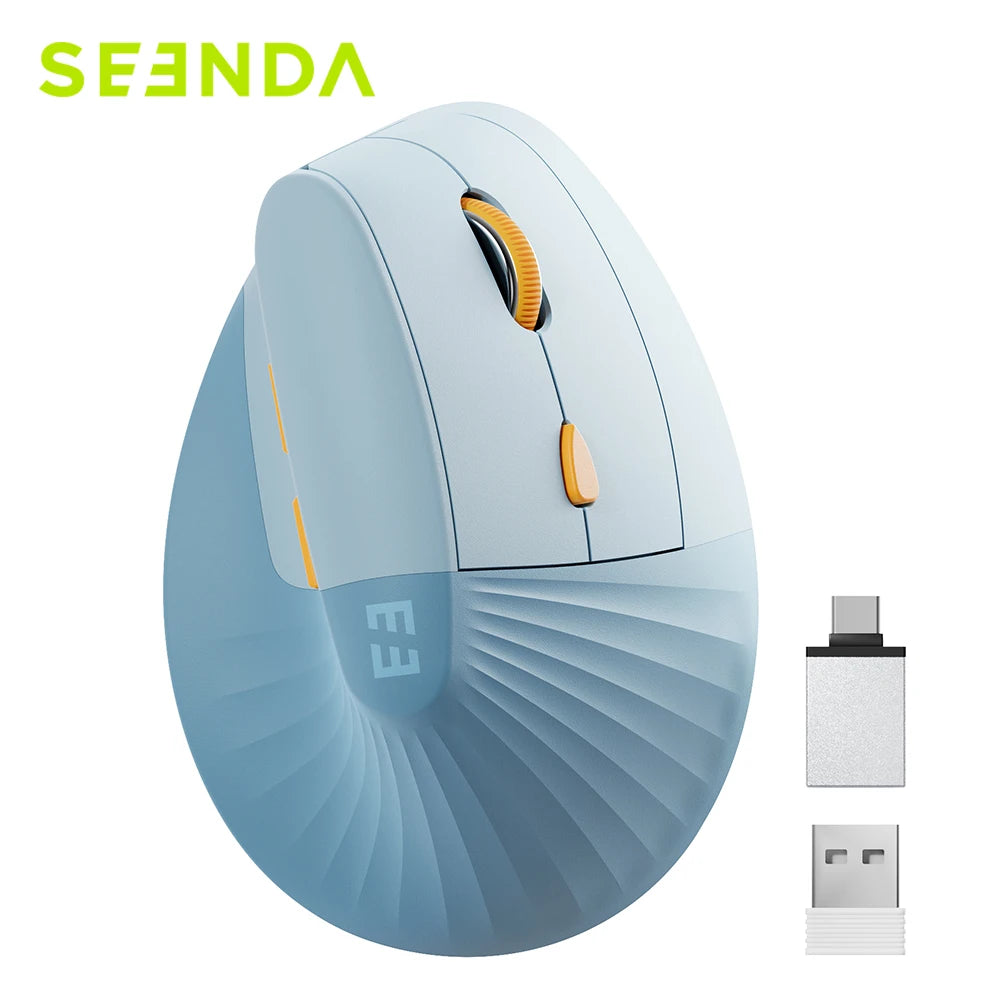 SEENDA Vertical Wireless Mouse Type-C Rechargeable