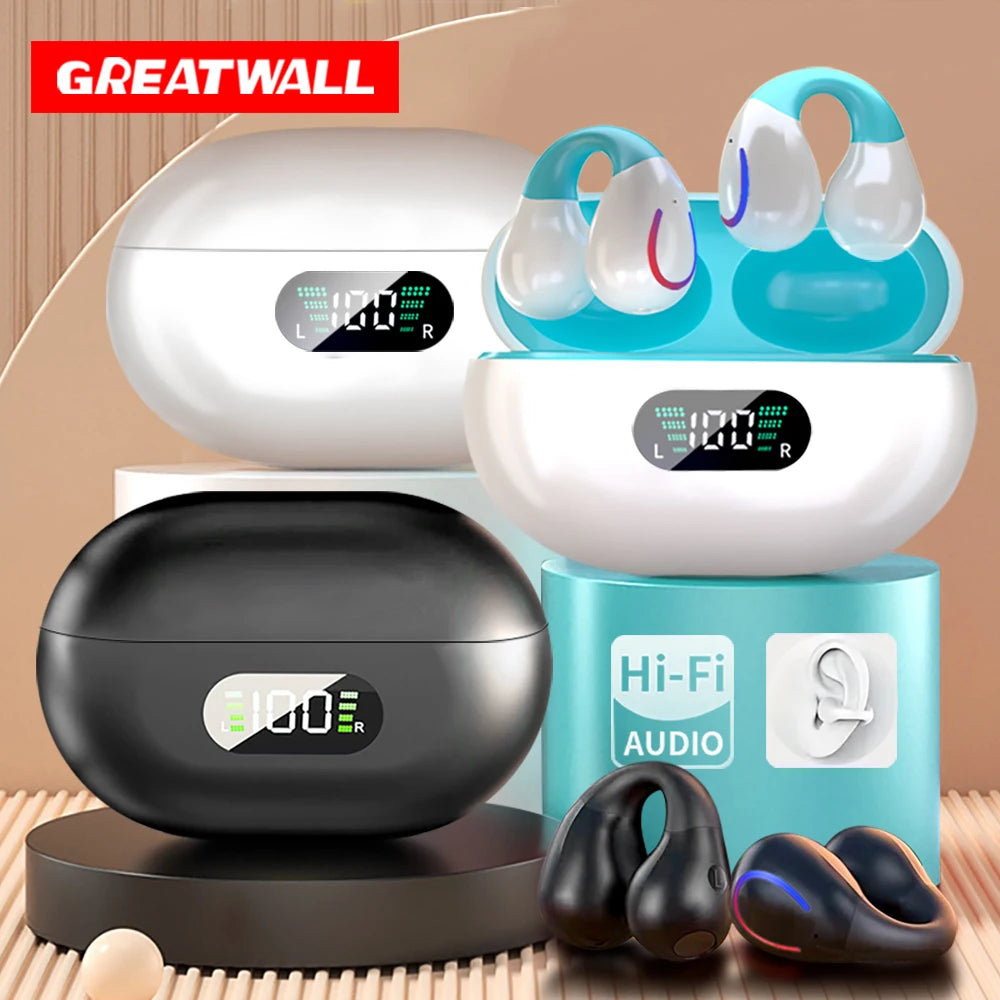 GREATWALL Wireless Bluetooth Earhook Earphones