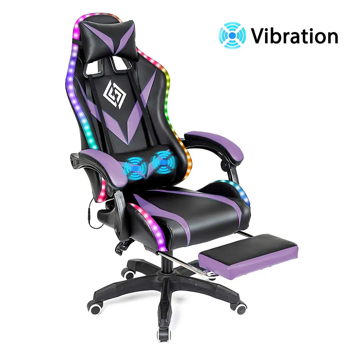 135° RGB Gaming Chair with Bluetooth & Massage