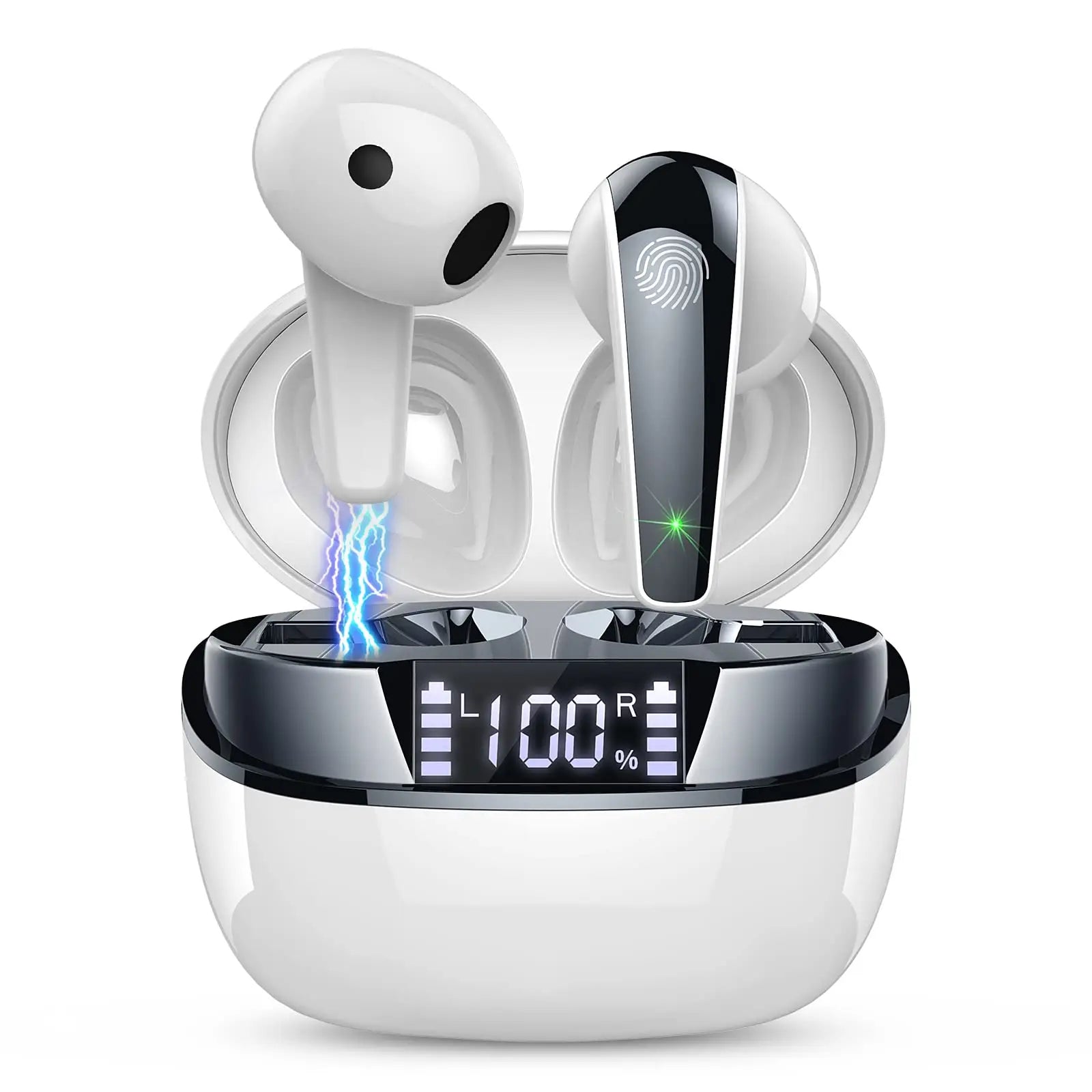 Bluetooth 5.3 Wireless Earbuds with Dual Mic
