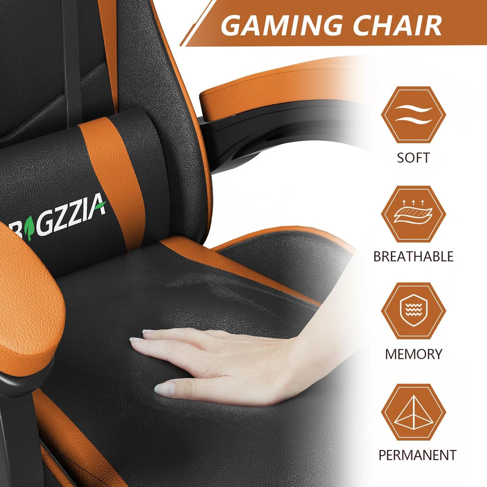 Ergonomic PU Leather Gaming & Office Chair with Headrest