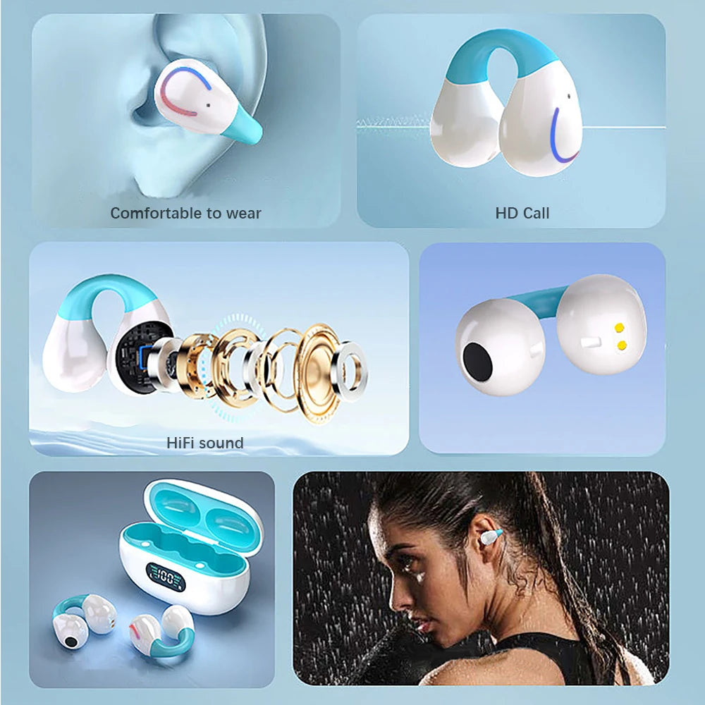 GREATWALL Wireless Bluetooth Earhook Earphones