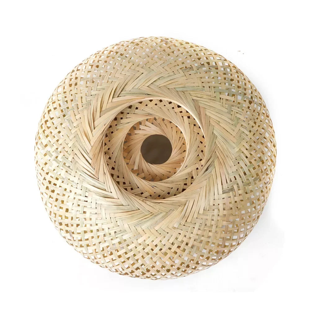 Vintage Bamboo Rattan Pendant Ceiling Lamp