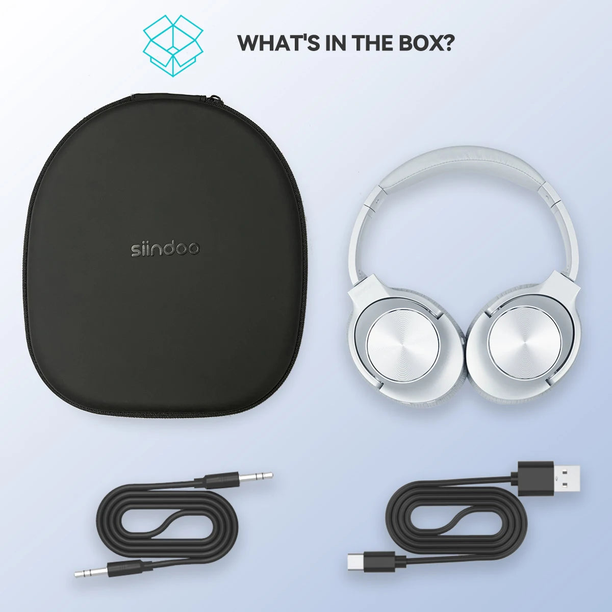 Siindoo JH-ANC805B Active Noise Cancelling Wireless Headphones