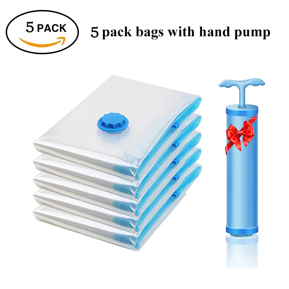 Vacuum Storage Bags for Clothes, Bedding & Blankets