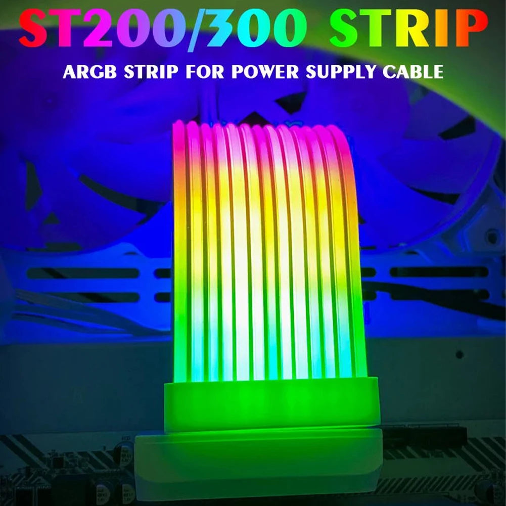 5V 3-Pin RGB LED Strip & Power Extension Cable Kit