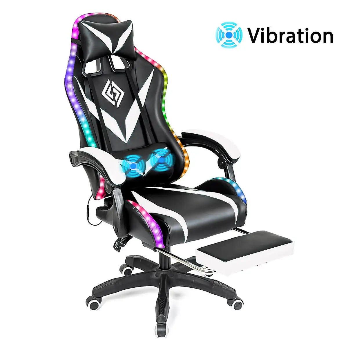 135° RGB Gaming Chair with Bluetooth & Massage