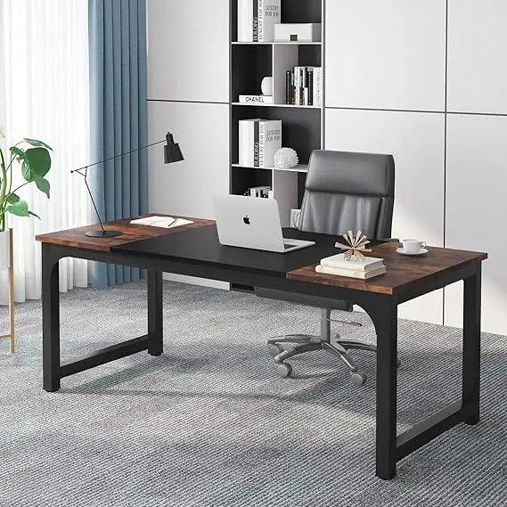 70.8” Executive Office Desk with Thick Frame