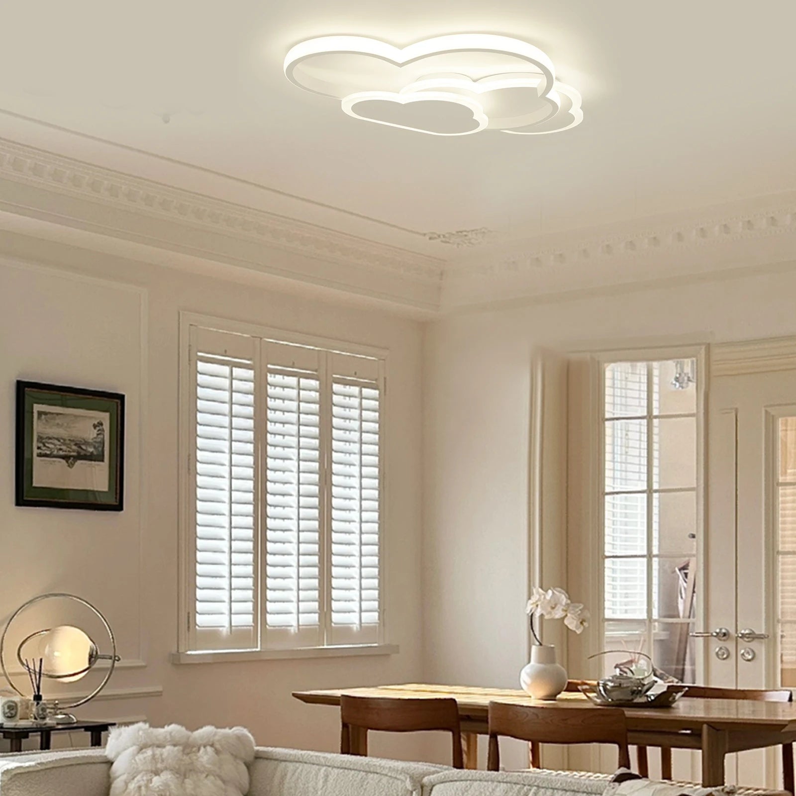 Cloud Shape LED Ceiling Light – 3-Color Acrylic Lamp