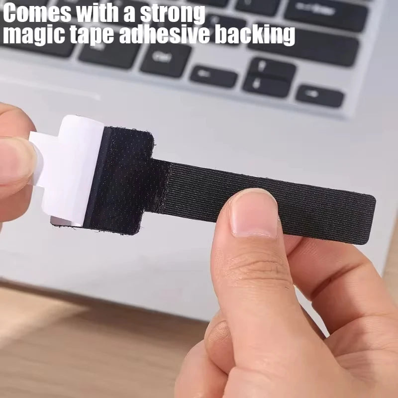 Self-Adhesive Cable Organizer – Reusable Cord Holders & Wire Ties for Desk and Home